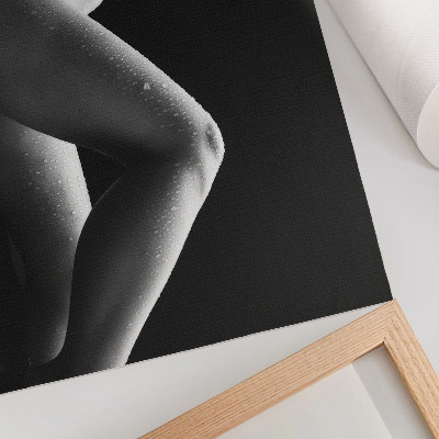 Poster kunstdruck Schwarz-Weiß-Ästhetik mit einer harmonischen Komposition