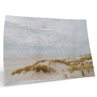 Kunstdruck poster Sandstrand, Minimalismus, Raum, Frieden