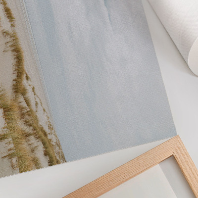 Kunstdruck poster Sandstrand, Minimalismus, Raum, Frieden