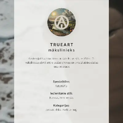 Kunstdruck als Poster mit einer friedlichen Atmosphäre aus Blumen, Bergen, Fluss und Sonnenuntergang