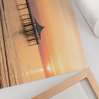 Poster Sonnenuntergang über dem Wasser, ein bezaubernder Anblick