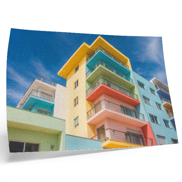 Poster kunstdruck Die Energie der Farbe in der modernen Architektur