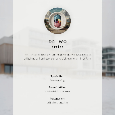 Poster kunstdruck Die Energie der Farbe in der modernen Architektur