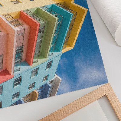 Poster kunstdruck Die Energie der Farbe in der modernen Architektur