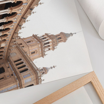 Kunstdruck poster Prachtvolle Architektur, Marmorsäulen, klassisch