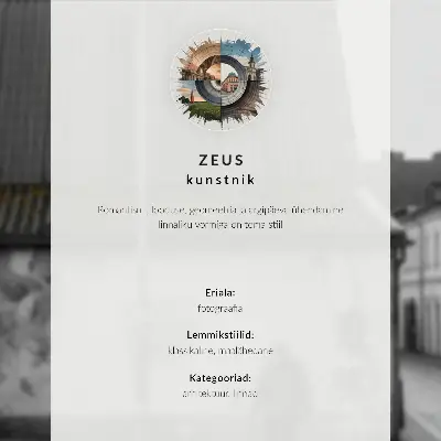 Kunstdruck Poster mit prachtvoller Architektur und klassischen Marmorsäulen