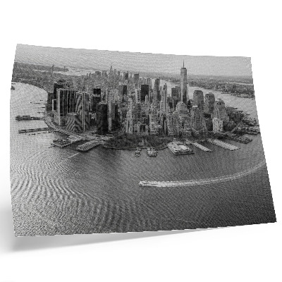 Poster kunstdruck Modernes Panorama der Wolkenkratzer der Stadt