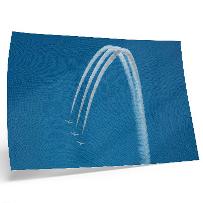 Kunstdruck poster Flugzeugformation vor der Himmelsdynamik