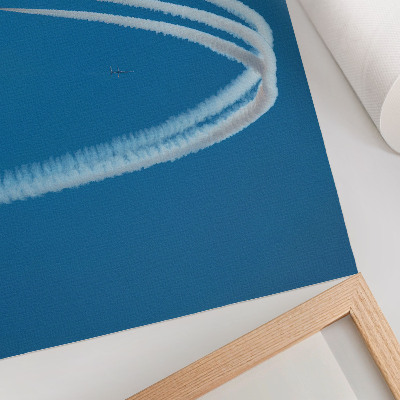 Kunstdruck poster Flugzeugformation vor der Himmelsdynamik