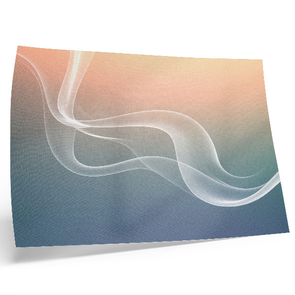 Poster kunstdruck Pastellfarbene Wellen, subtile Eleganz, Harmonie