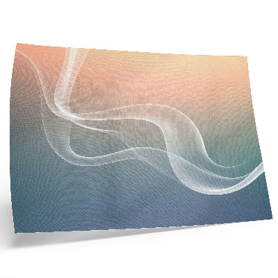 Poster kunstdruck Pastellfarbene Wellen, subtile Eleganz, Harmonie
