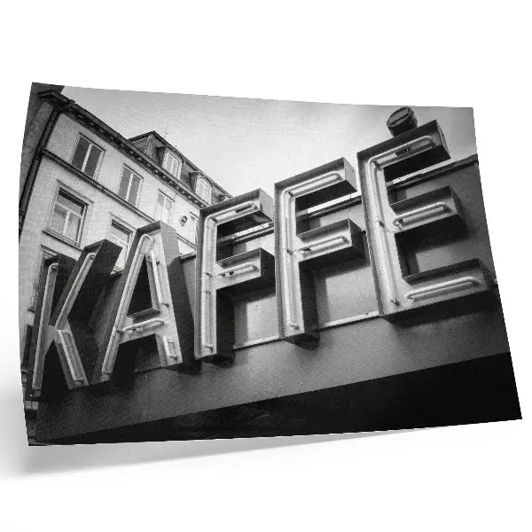 Neonfarbener minimalistischer Kunstdruck im urbanen Stil