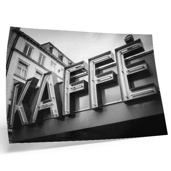 Poster kunstdruck Neonfarbener minimalistischer Rahmen im urbanen Stil
