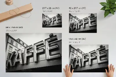 Neonfarbener minimalistischer Kunstdruck im urbanen Stil