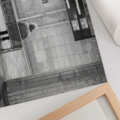 Poster minimalistischer urbaner Raum in moderner grauer Optik