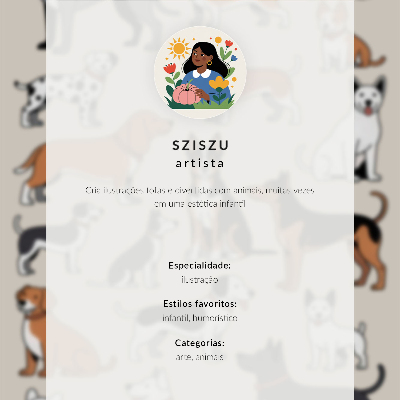 Poster Lustige Illustrationen eines Affen beim Fressen, Spielen und Schlafen
