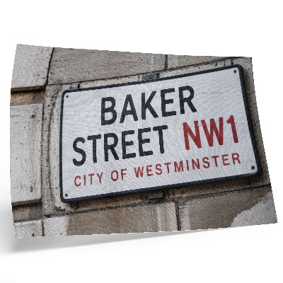 Poster kunstdruck Baker Street Westminster Straßenschild