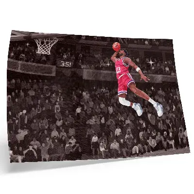 Sportdynamik Illustration mit kontrastierenden Farben als Poster
