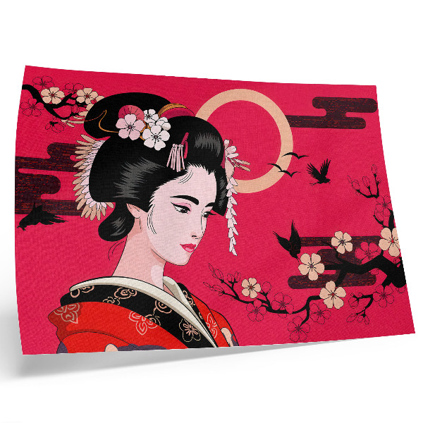 Poster kunstdruck Orientalische Motive, moderne Blumenkomposition