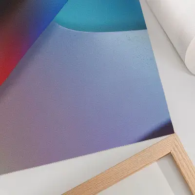 Kunstdruck Poster mit tiefblauen und violetten Tönen sowie verschwommenen Übergängen