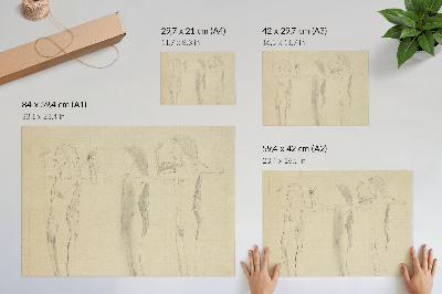 Poster Studie für den Tag (Wahrheit) von Ferdinand Hodler