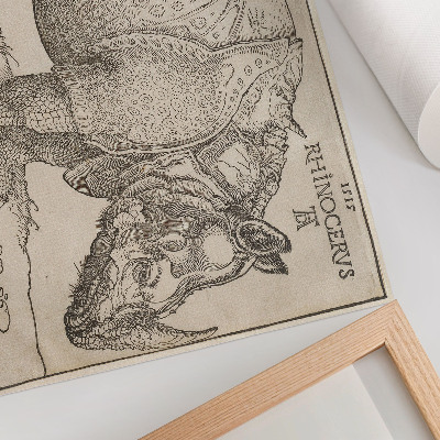Poster kunstdruck Nashorn (1515) von Albrecht Dürer