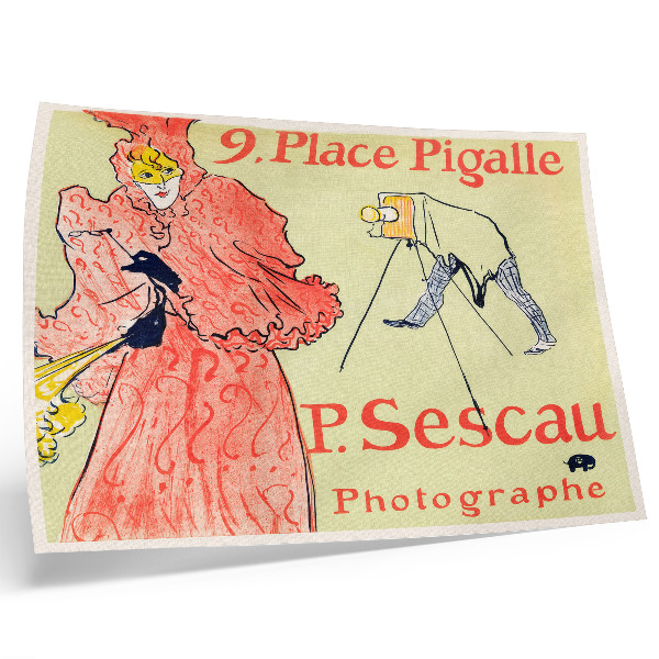 Poster kunstdruck Le Photographe Sescau (1894), hochauflösender Druck von Henri de Toulouse-Lautrec