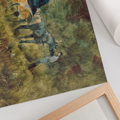 Kunstdruck poster Die Falle (1880), hochauflösendes Gemälde von Henri de Toulouse-Lautrec