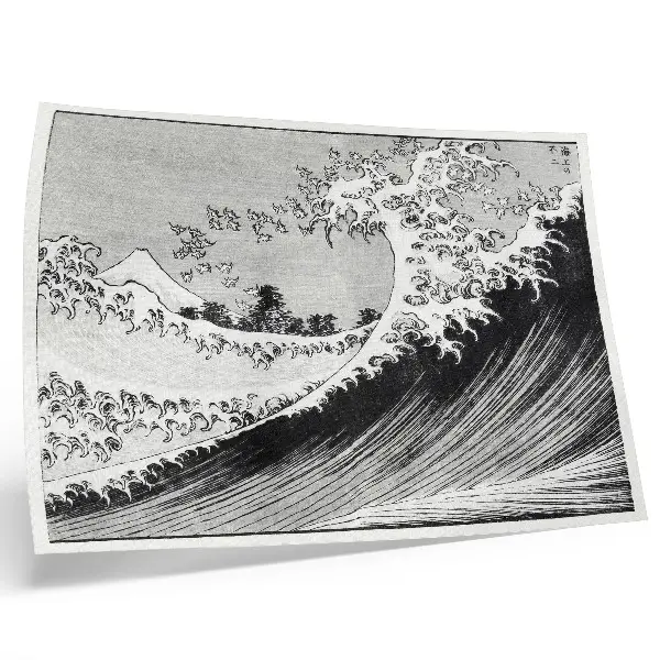 Hundert Ansichten des Berges Fuji (1835) von Hokusai Kunstdruck als japanischer Holzschnitt aus der damaligen Zeit