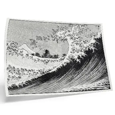 Hundert Ansichten des Berges Fuji (1835) von Hokusai Kunstdruck als japanischer Holzschnitt aus der damaligen Zeit