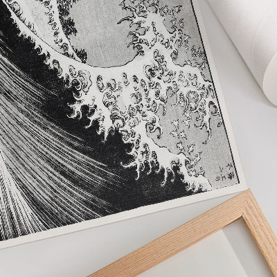 Poster kunstdruck Hundert Ansichten des Berges Fuji (1835) von Hokusai, japanischer Holzschnitt aus der damaligen Zeit