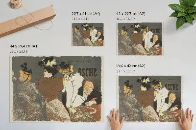 Kunstdruck Asche von Théophile-Alexandre Steinlen als hochwertiges Poster