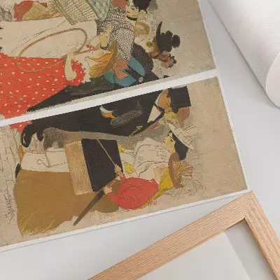 Poster Mensch auf der Straße (1896) von Théophile Alexandre Steinlen und Charles Verneau Kunstdruck
