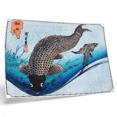 Poster kunstdruck Karpfen und Karauschen (1830) von Utagawa Hiroshige