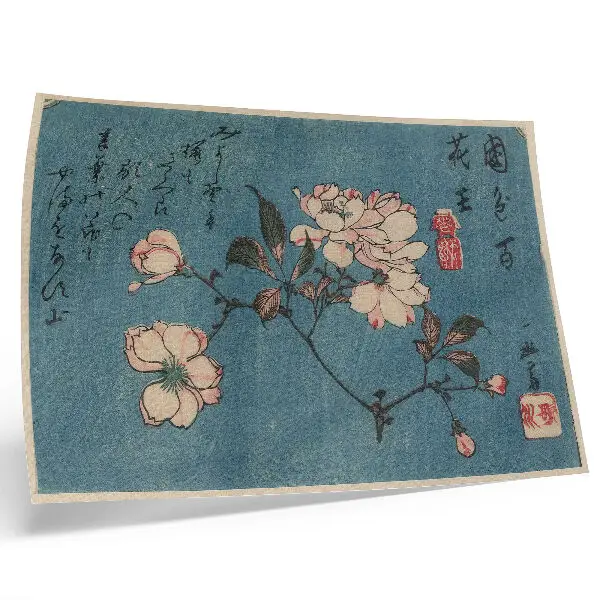 Holzschnitt von Utagawa Hiroshige kunstdruck als Nishiki-e mit Tusche und Farbe auf Papier