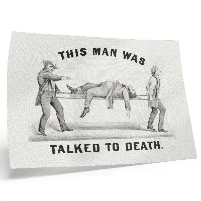 Kunstdruck Poster Dieser Mann wurde zu Tode geredet (1873) als Archivillustration