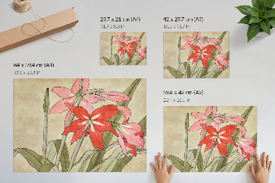Poster Amaryllis (1915) von Hannah Borger Overbeck