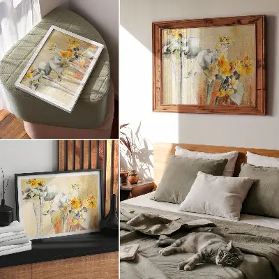 Kunstdruck Orangenblüten von Hannah Borger Overbeck aus dem Jahr 1915