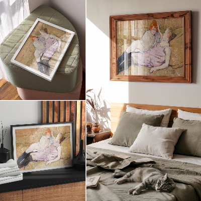 Kunstdruck poster Sofa (ca. 1894–1896) – ein hochauflösendes Gemälde von Henri de Toulouse-Lautrec