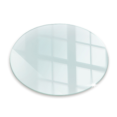 Runder Kaminmantel transparent