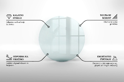 Runder Kaminmantel transparent