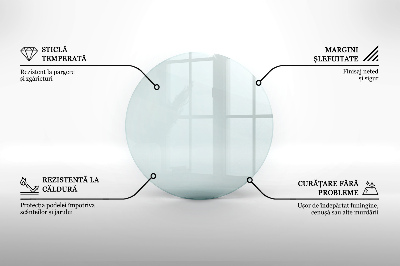 Runder Kaminmantel transparent