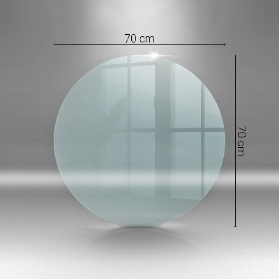 Runder Kaminmantel transparent