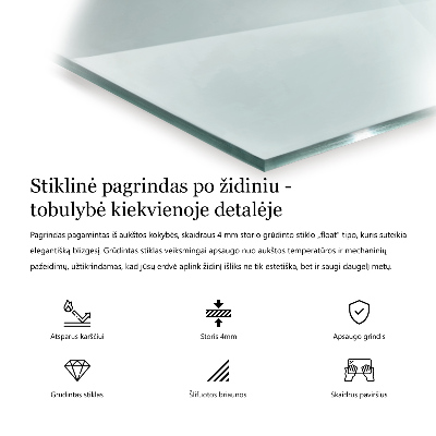 Kaminmatte transparent