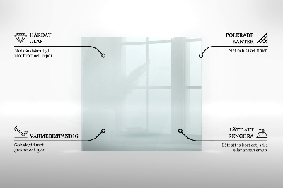Kaminmatte transparent