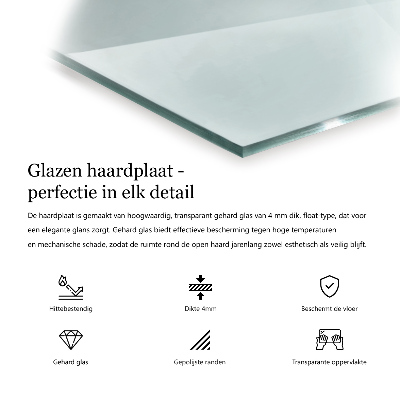 Kaminmatte transparent
