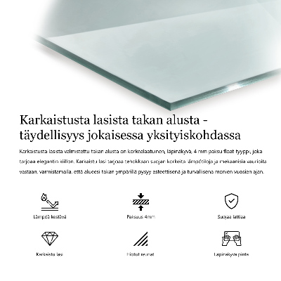 Kaminmatte transparent