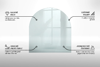 Glasplatte für Kamin transparent