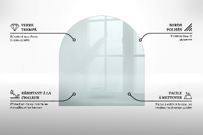 Glasplatte für Kamin transparent