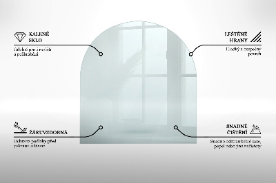 Glasplatte für Kamin transparent